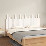vidaXL Tête de lit murale Blanc 185x3x80 cm Bois massif de pin