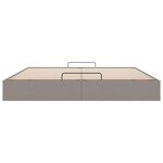 VidaXL Cadre de lit ottoman sans matelas taupe 180x200 cm tissu