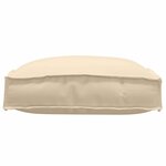 vidaXL Coussins de palette pour siège - 2 pièces  couleur beige  dimensions 40 x 40 x 8 cm  en tissu oxford.