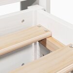 vidaXL Cadre de lit sans matelas blanc 90x190 cm bois de pin massif