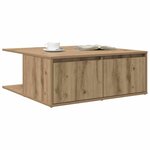 vidaXL Table basse chêne artisanal 80 x 80 x 31 cm Bois d'ingénierie