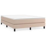 VidaXL Cadre de lit cappuccino 140x200 cm similicuir