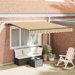 vidaXL Tissu de auvent Multicolore 350 x 250 cm Polyester