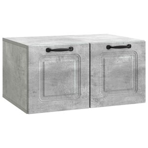 vidaXL Meuble TV mural Gris béton 59 5 x 41 x 30 cm Bois d'ingénierie
