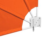 Vidaxl auvent latéral pliable de balcon terre cuite 210 x 210 cm
