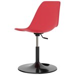 vidaXL Chaises à manger pivotantes lot de 2 rouge PP