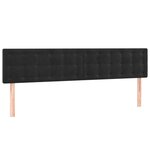vidaXL Sommier à lattes de lit et matelas Noir 160x200 cm Velours