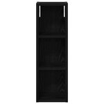 vidaXL Armoire murale de salle de bain Chêne Noir 20 x 16 x 62 5 cm