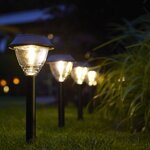 Luxform Lampe de jardin à LED solaire Kodiak 2 Pièces