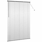 vidaXL Store de Fenêtre avec des rideaux Noir Aluminium