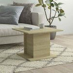 vidaXL Table basse chêne sonoma 55 5x55 5x40 cm bois d'ingénierie