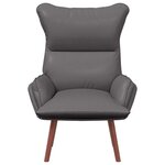 vidaXL Fauteuil relaxant Gris 69 x 74 x 93 cm Faux cuir