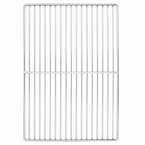 vidaXL Grille de barbecue Argent 47 x 32.5 cm Acier inoxydable
