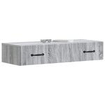 vidaXL Table d'appoint murale Sonoma gris 87 5 x 34 5 x 17 cm