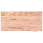 vidaXL Étagère de vasque murale acier et bois de chêne massif