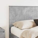 vidaXL Tête de lit Gris béton 150 cm Bois d'ingénierie