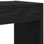 Bibliothèque vidaXL Noir Chêne 40x30x198 cm en Bois d'ingénierie