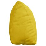 vidaXL Coussin de Dos Jaune 60 x 20 x 50 cm Tissu en velours côtelé