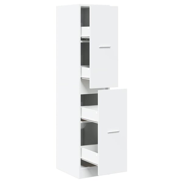 vidaXL Armoire d'apothicaire blanche 30 x 41 x 144 5 cm Bois d'ingénierie