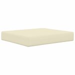 vidaXL Coussin de canapé d'extérieur 2 Pièces Crème Polyester