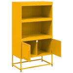 vidaXL Buffet haut blanc 68 5x38 5x107 cm acier