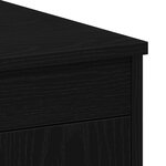 Bureau vidaXL Noir Chêne 100x50x76 cm Bois d'ingénierie