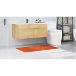 vidaXL Tapis de bain Orange 70 x 120 cm Polypropylène