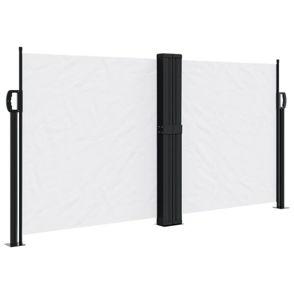vidaXL Auvent latéral rétractable blanc 120x600 cm