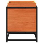 vidaXL Jardinière cire marron 40x40x50 cm bois de pin massif