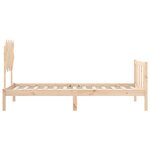 vidaXL Cadre de lit sans matelas bois de pin massif