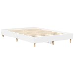 vidaXL Cadre de lit sans matelas blanc 120x200 cm bois ingénierie