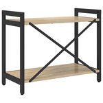 vidaXL Bibliothèque Chêne sonoma 60 x 30 x 48.5 cm Bois d'ingénierie