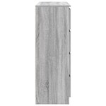 vidaXL Buffet sonoma gris 100x35x99 cm bois d'ingénierie
