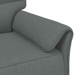 vidaXL Canapé 100  polyester  cadre en métal  MDF  Contreplaqué