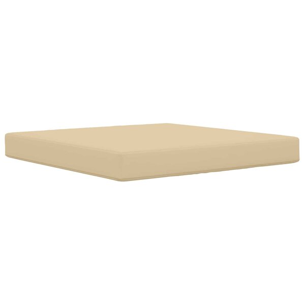 vidaXL Coussin de canapé d'extérieur Polyester Beige 80 x 80 cm