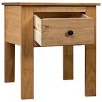 vidaXL Table de chevet 46x40x57 cm Pin Gamme Panama