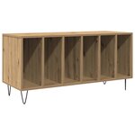 vidaXL Meuble à vinyles Bois ancien 100 x 38 x 48 cm Bois d'ingénierie