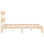 vidaXL Cadre de lit sans matelas bois de pin massif