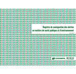 Piqûre 24x32cm Registre des alertes de santé publique et d’environnement 20 pages EXACOMPTA