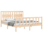 vidaXL Cadre de lit sans matelas 160x200 cm bois massif de pin