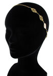 Phoenix : headband élastic 2 rosaces Doré à l'or fin