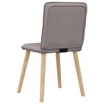 vidaXL Chaises à manger lot de 6 taupe tissu