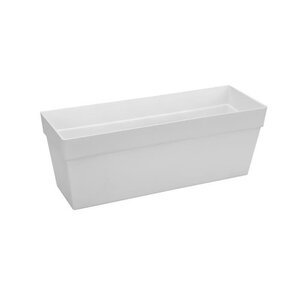 Bac à fleurs balconniere Loft Urban - 50 cm - Blanc