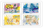 Carnet - L'ouie - 12 timbres autocollants