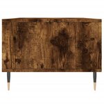 vidaXL Table basse Chêne fumé 90x50x36 5 cm Bois d'ingénierie