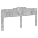 vidaXL Lit de Rangement Gris béton 200 x 200 cm Bois d'ingénierie