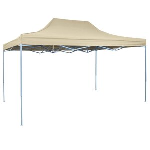 vidaXL Tente de fête 291 x 431 x 315 cm Crème Tissu Oxford