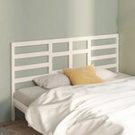 vidaXL Tête de lit Blanc 186x4x104 cm Bois massif de pin