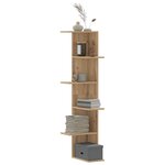 vidaXL Étagère d'angle murale chêne artisanal bois d'ingénierie