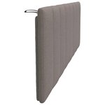 vidaXL Coussin de tête de lit Hanko taupe 160 cm tissu
